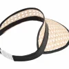 Adult Rattan & Leather Visor - Black<Boutique Bonita Best