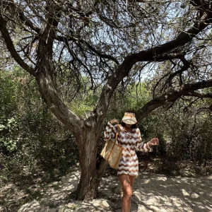 Adult Rattan & Leather Visor - Tan<Boutique Bonita Best
