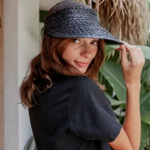 Adult Rattan Visor - Black<Boutique Bonita Best