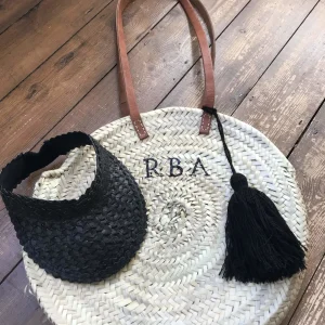 Adult Rattan Visor - Black<Boutique Bonita Best