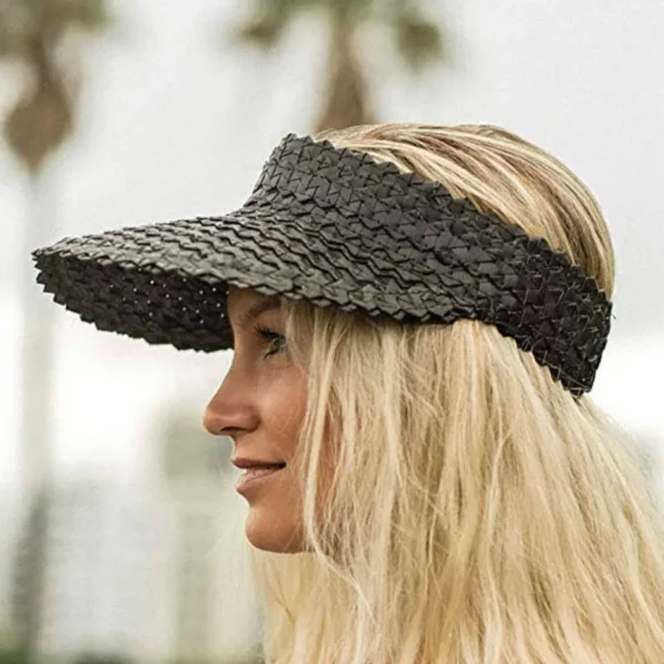 Adult Rattan Visor - Black<Boutique Bonita Best