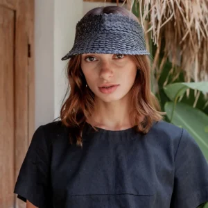 Adult Rattan Visor - Black<Boutique Bonita Best
