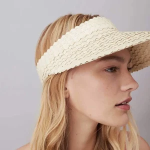 Adult Rattan Visor - Cream<Boutique Bonita Fashion