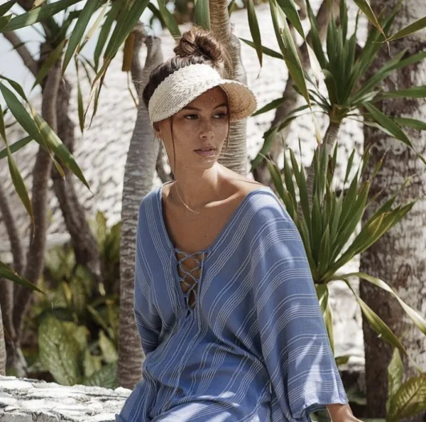 Adult Rattan Visor - Cream<Boutique Bonita Fashion