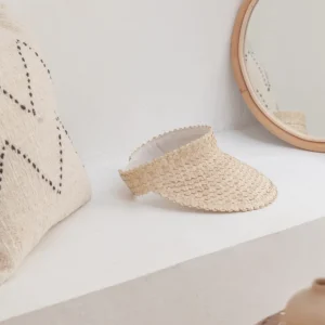 Adult Rattan Visor - Cream<Boutique Bonita Fashion