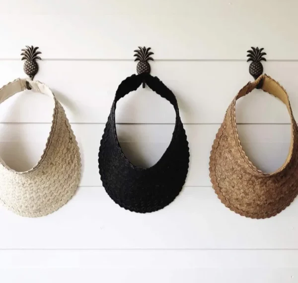 Adult Rattan Visor - Cream<Boutique Bonita Fashion