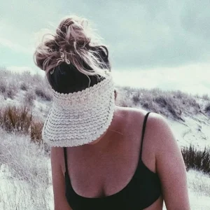 Adult Rattan Visor - Cream<Boutique Bonita Fashion