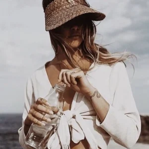 Adult Rattan Visor - Tan<Boutique Bonita Best