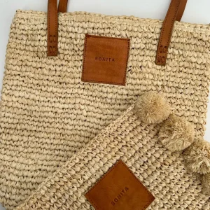 BONITA - Raffia palm clutch<Boutique Bonita Sale