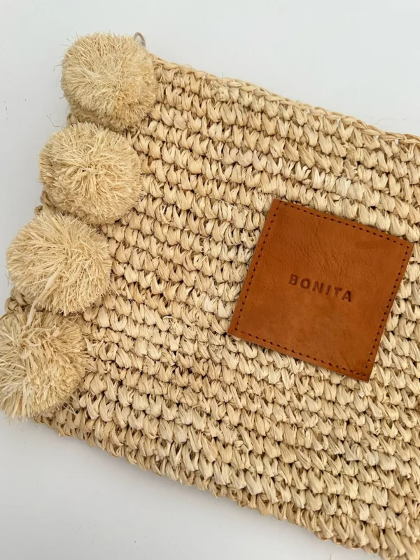 BONITA - Raffia palm clutch<Boutique Bonita Sale