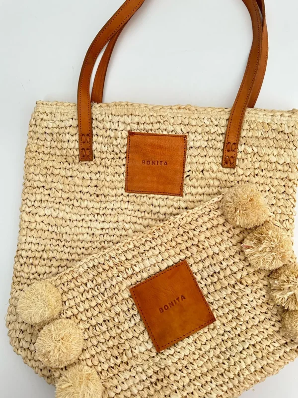 BONITA - Raffia palm clutch<Boutique Bonita Sale