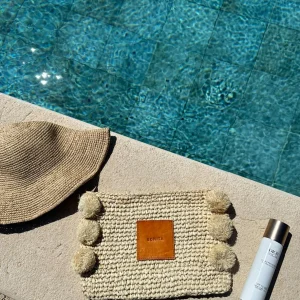 BONITA - Raffia palm clutch<Boutique Bonita Sale