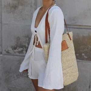 BONITA - Raffia tote shopper<Boutique Bonita Clearance