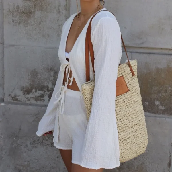 BONITA - Raffia tote shopper<Boutique Bonita Clearance