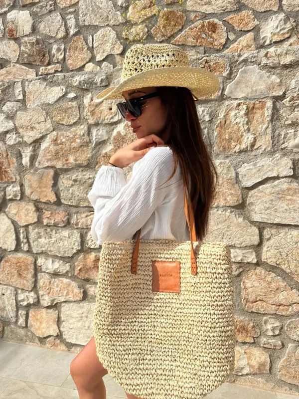 BONITA - Raffia tote shopper<Boutique Bonita Clearance