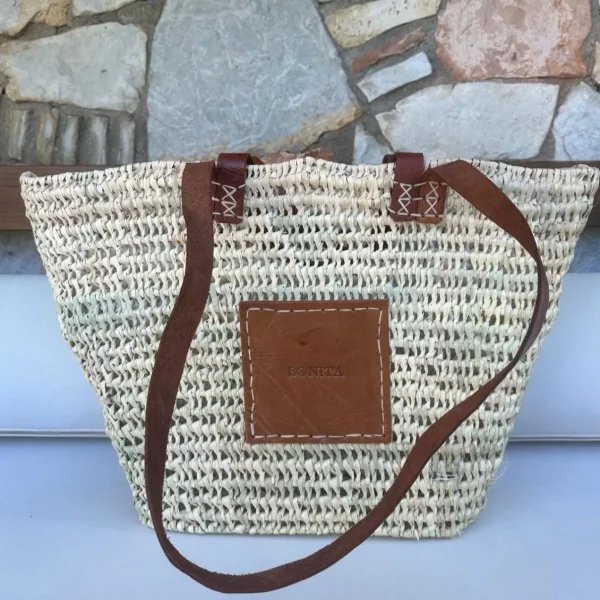 Bonita open weave Palm Basket - Double handle<Boutique Bonita Hot