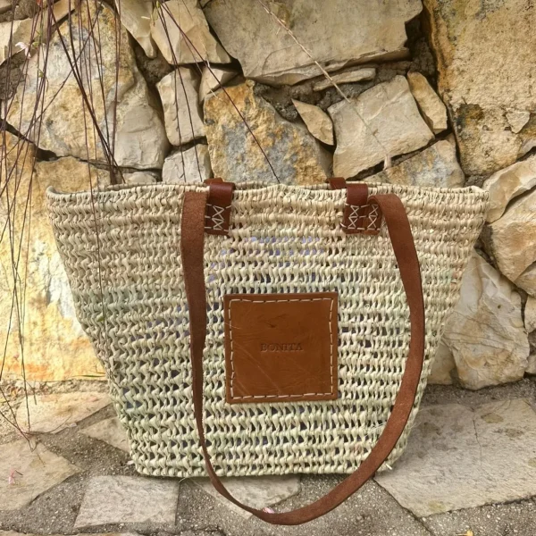 Bonita open weave Palm Basket - Double handle<Boutique Bonita Hot