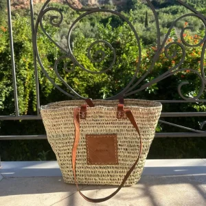 Bonita open weave Palm Basket - Double handle<Boutique Bonita Hot
