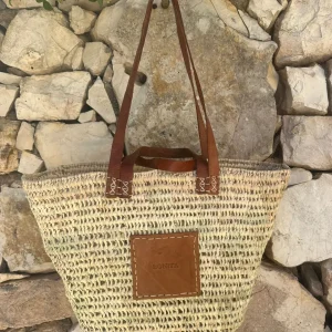 Bonita open weave Palm Basket - Double handle<Boutique Bonita Hot