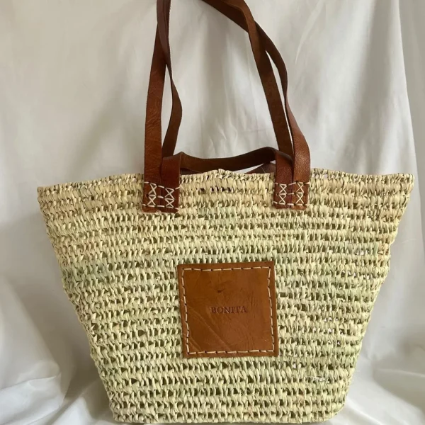 Bonita open weave Palm Basket - Double handle<Boutique Bonita Hot