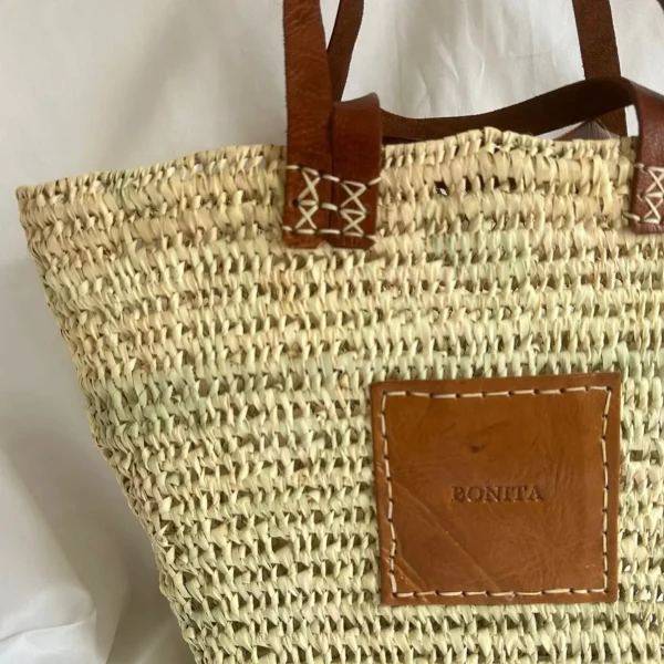 Bonita open weave Palm Basket - Double handle<Boutique Bonita Hot