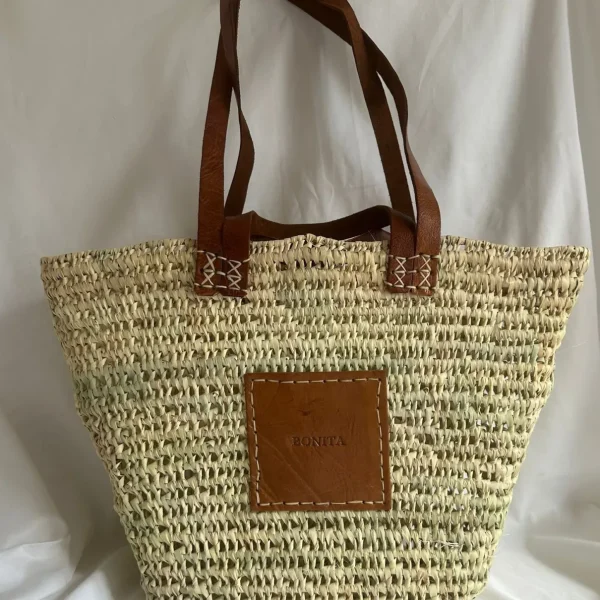 Bonita open weave Palm Basket - Double handle<Boutique Bonita Hot
