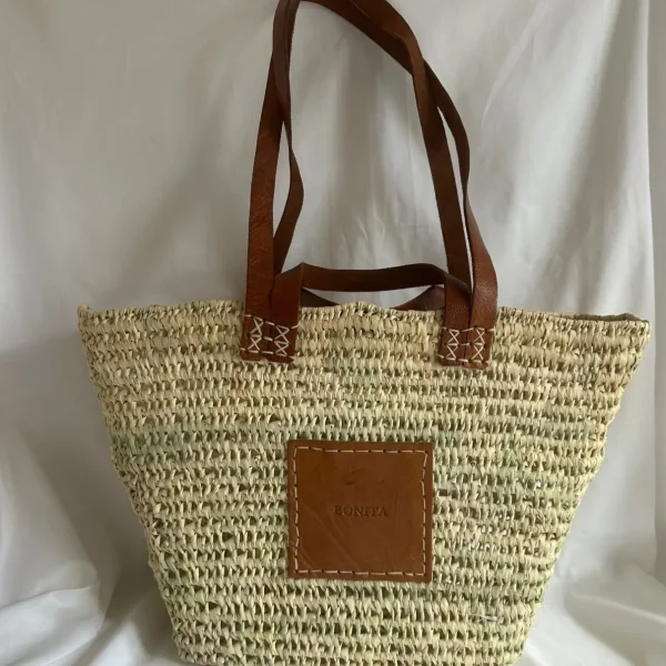 Bonita open weave Palm Basket - Double handle<Boutique Bonita Hot