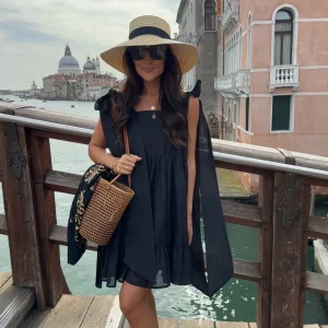 Bonita's Large Brim Boater - Black<Boutique Bonita New