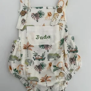 Bonita’s Little Explorer Personalised Baby Romper<Boutique Bonita Fashion