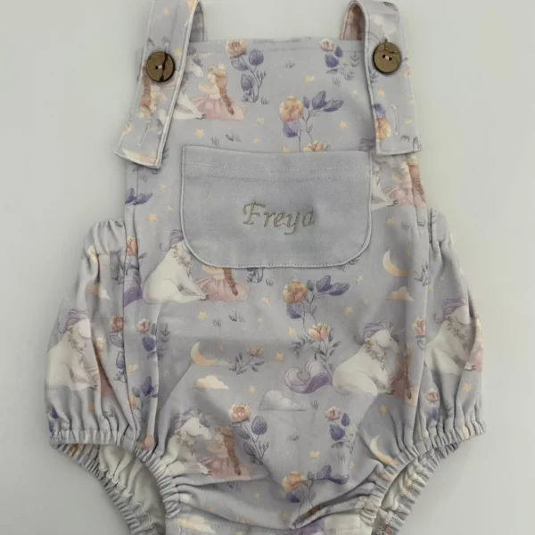 Bonita’s Little Unicorn Personalised Baby Romper<Boutique Bonita Hot