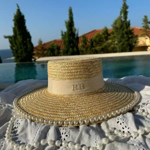 Bonita's Luxury Pearl Boater<Boutique Bonita Online