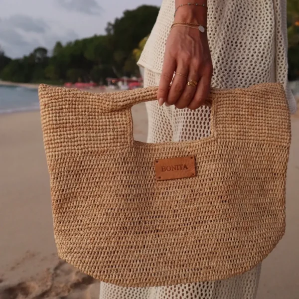 Bonita's Mini Raffia Tote Clutch Bag<Boutique Bonita New