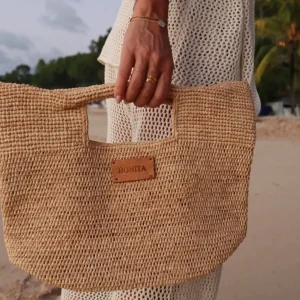 Bonita's Mini Raffia Tote Clutch Bag<Boutique Bonita New