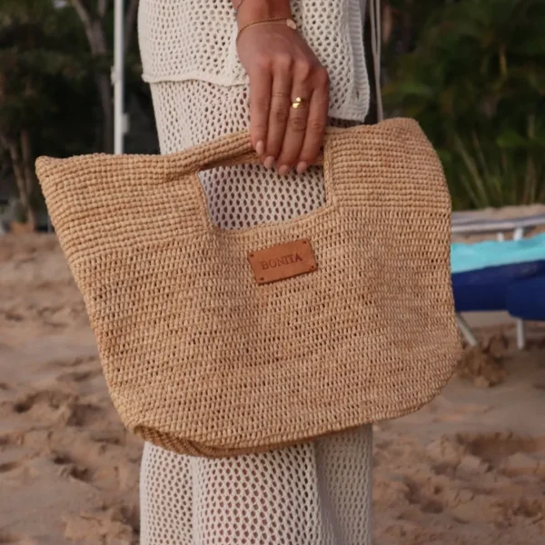 Bonita's Mini Raffia Tote Clutch Bag<Boutique Bonita New