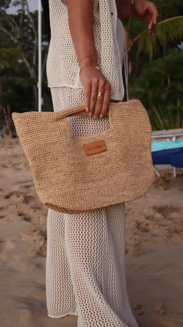 Bonita's Mini Raffia Tote Clutch Bag<Boutique Bonita New