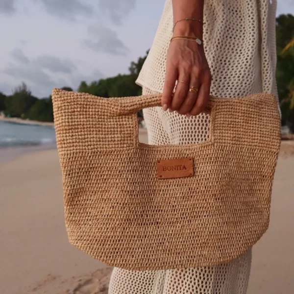 Bonita's Mini Raffia Tote Clutch Bag<Boutique Bonita New