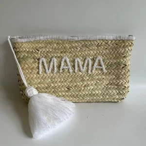 Bonita's Palm Leaf Clutch - Wool Embroidered<Boutique Bonita Discount
