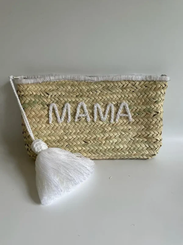 Bonita's Palm Leaf Clutch - Wool Embroidered<Boutique Bonita Discount