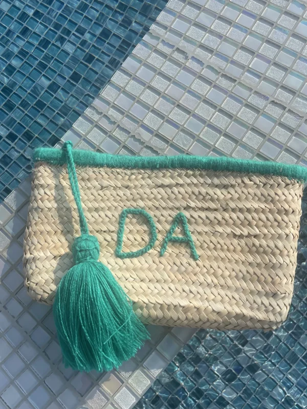 Bonita's Palm Leaf Clutch - Wool Embroidered<Boutique Bonita Discount