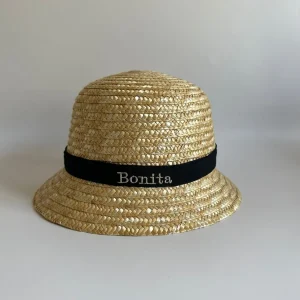 Bonita's Personalised Baby Straw Bucket Hat<Boutique Bonita Discount