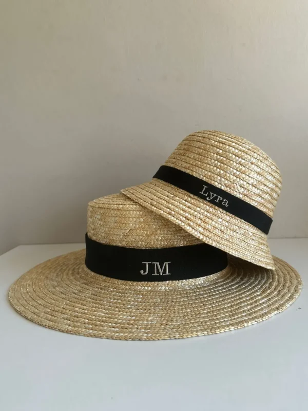 Bonita's Personalised Baby Straw Bucket Hat<Boutique Bonita Discount