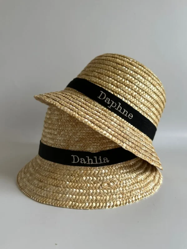 Bonita's Personalised Baby Straw Bucket Hat<Boutique Bonita Discount