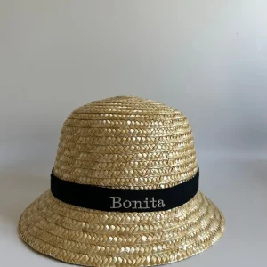 Bonita's Personalised Baby Straw Bucket Hat<Boutique Bonita Discount