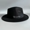 Bonita's Personalised Black Wool Fedora - Child<Boutique Bonita Fashion