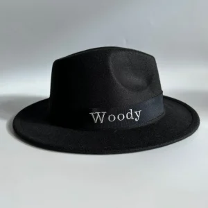 Bonita's Personalised Black Wool Fedora - Child<Boutique Bonita Fashion