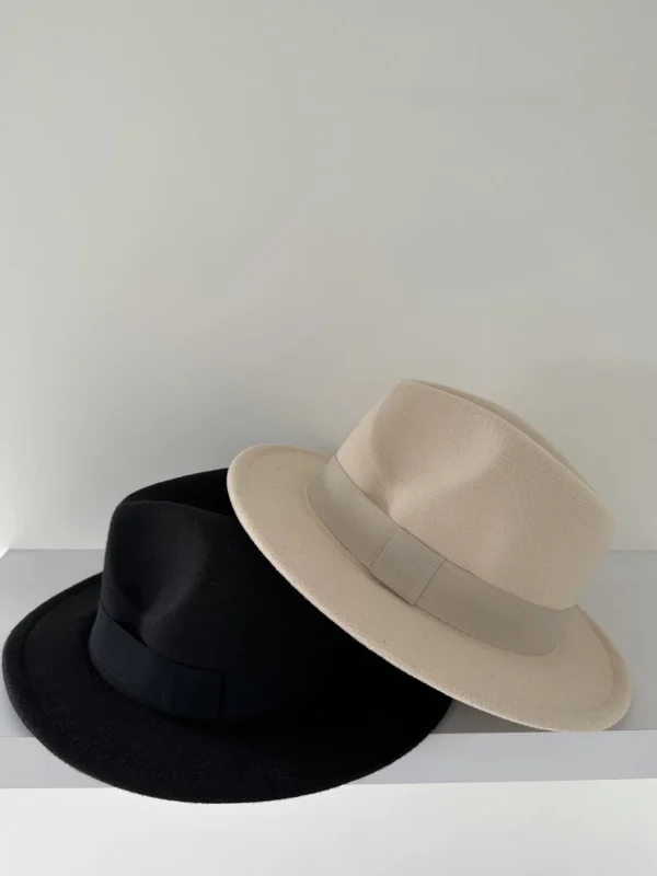 Bonita's Personalised Black Wool Fedora - Child<Boutique Bonita Fashion