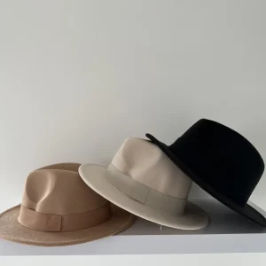 Bonita's Personalised Black Wool Fedora - Child<Boutique Bonita Fashion
