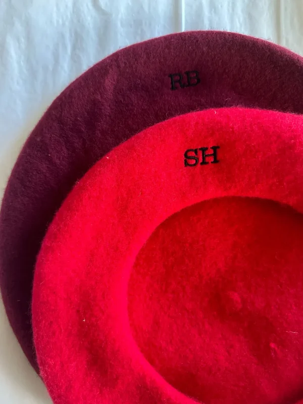 Bonita's Personalised Burgundy Beret<Boutique Bonita New