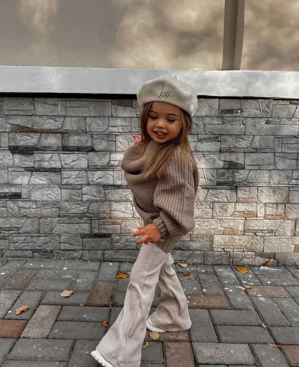 Bonita's Personalised Camel Child Beret<Boutique Bonita Best