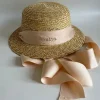 Bonita's Personalised Child Boater - Tie-up Cream Ribbon<Boutique Bonita Fashion